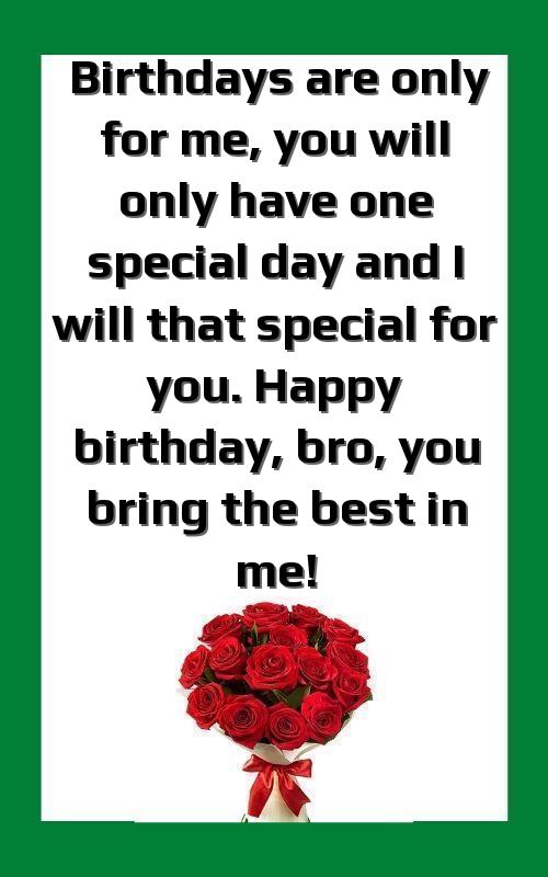 bday wish to brother